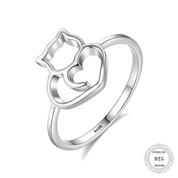 

Smart Cat Ring,Thomas Style Heart Romantic Good Jewerly For Women,2020Ts Gift In 925 Sterling Silver,Super Deals