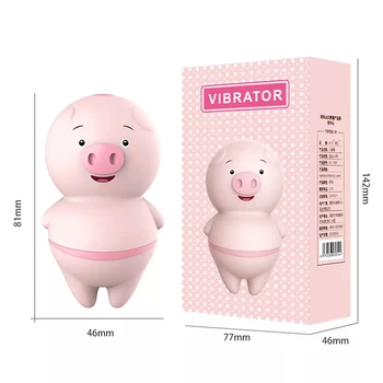 Pig Vibrators for Women Sex Toys for Women Nipple Vibrator Female 10 Mode Tongue Cute Pink Licking Vagina Balls Adult Toys 4