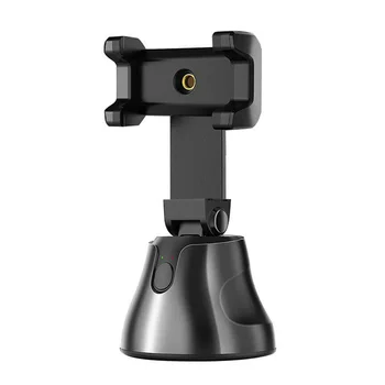

Live Broadcast Handheld Stabilizer Video Recording Silicone Clamp Black Universal Phone Gimbal 360Degree Face Tracking Portable