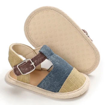 

Baby First Walkers Boys Mixed Colors Summer Breathable Anti-Slip Shoes Sandals Toddler Soft Soled Shoes 0-18 Monthes