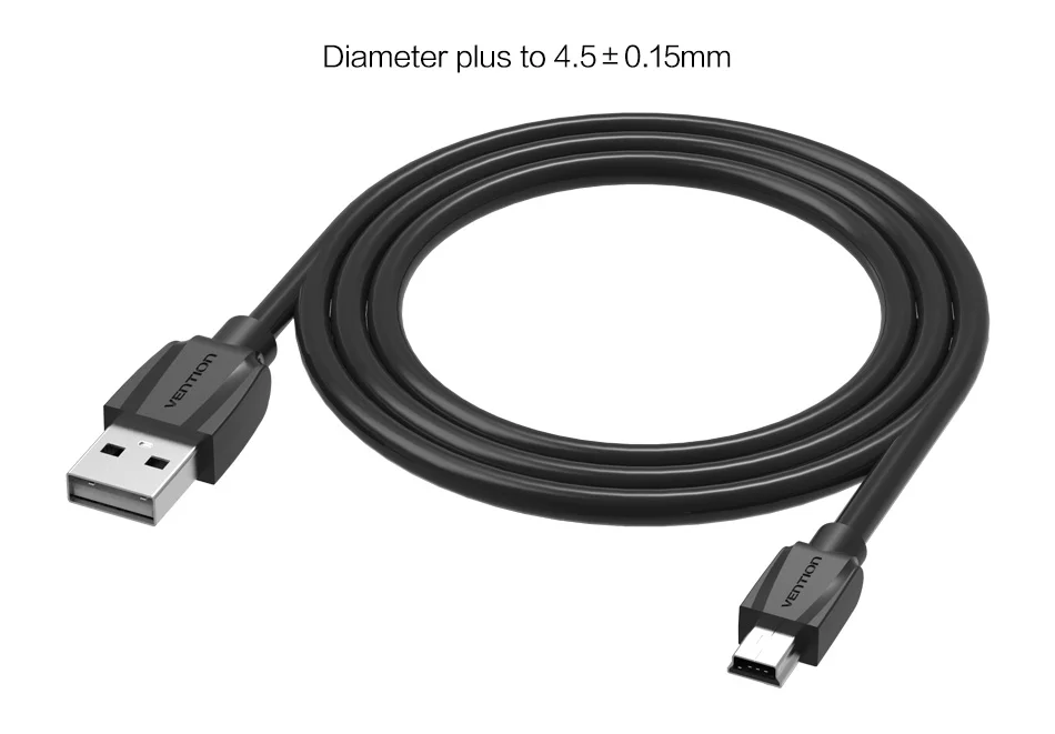 VENTION Mini USB кабель Mini USB к USB кабель для быстрой зарядки данных для MP3 MP4 плеера Автомобильный видеорегистратор gps цифровая камера HDD Mini USB