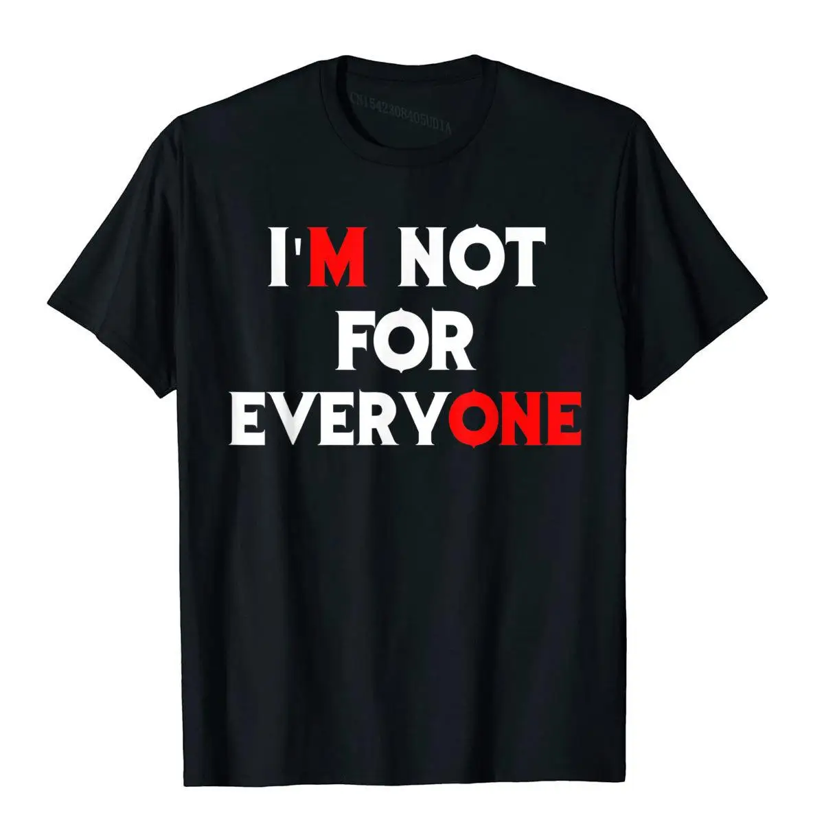 Women's I'm Not For Everyone Funny Cool Anti Social Gift T-Shirt__B12579black