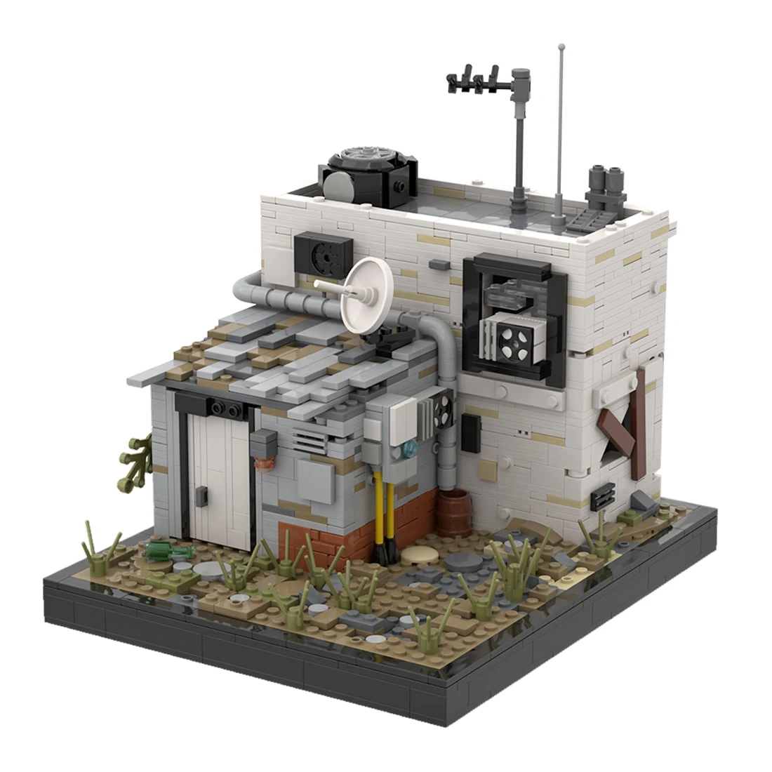 

Authorized MOC-41419 1350Pcs MOC Doomsday Series Wasteland Street View Model Building Blocks Model (Licensed by Povladimir)