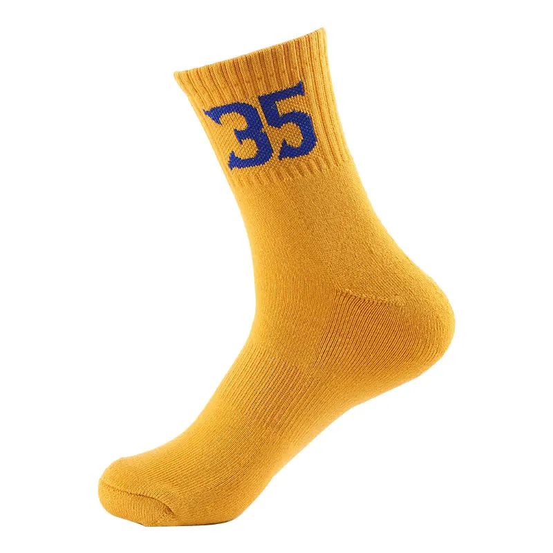 Профессиональные супер звезды баскетбольные носки Элитные толстые спортивные дышащие носки нескользящие прочные носки для скейтборда - Цвет: Y1