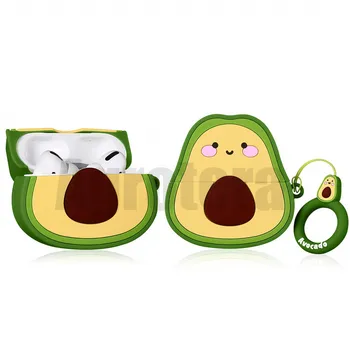 

Agrotera 100 Pieces Avocado Shockproof Protective 3D Silicone Case Cover Compatible with Airpods Charging Case 1 & 2 Pro