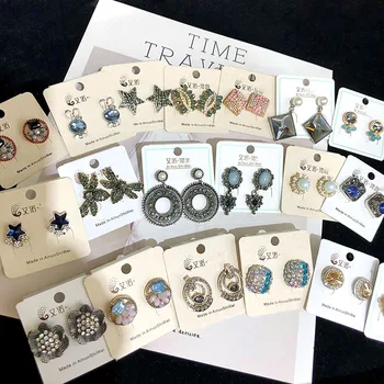 

30 Paris/lot fashion classical mix random style alloy women earring lot jewelry wholesale 201108-126