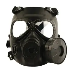 M04 противогаз полевая тактическая маска череп впитывает Анти-туман двойной ветер барабан с вентилятором противогаз