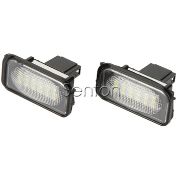 

1Pair Car LED number License Plate Light 12V White SMD lamp Car Styling For Mercedes W203 4D C-Class AMG Benz accessories