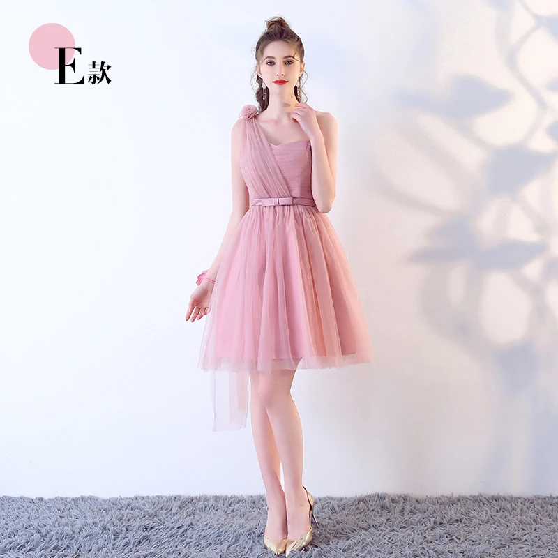 Новинка; ярко-розовое платье подружки невесты для девушек; - Цвет: Pink140cm E