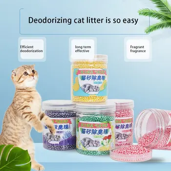 

Pet Cat Litter Deodorant Powder Remove Cat toilet Deodorant Activated Charcoal Box fruit flavour Pet Smell Cat Freshing Supplies