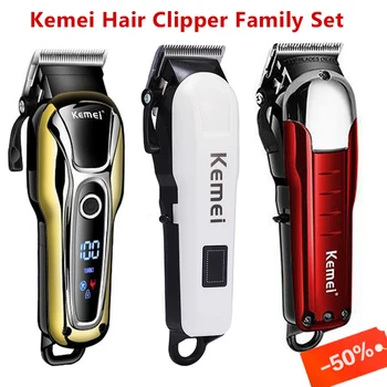 

Kemei electric hair clipper electric clipper rechargeable radio scissors professional electric hair clipper trimming tool 5