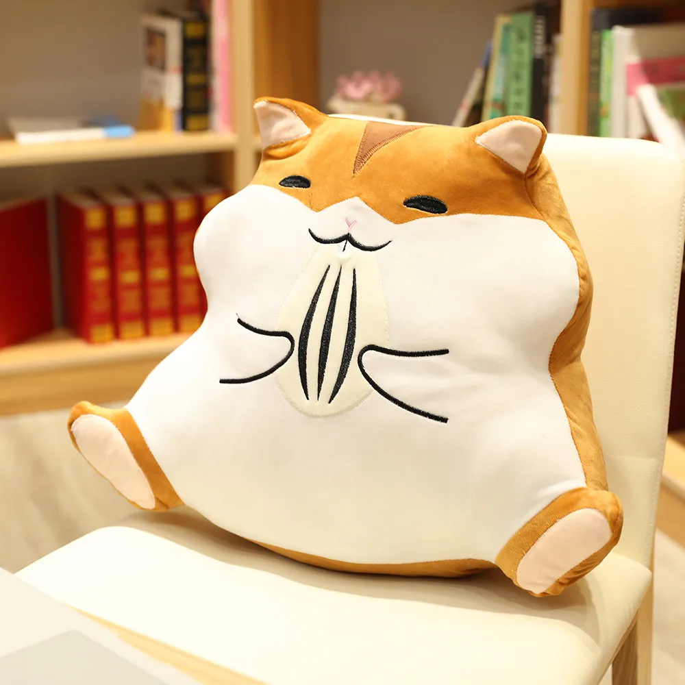 1 шт. 50*40 см kawaii хомяк плюшевые игрушки животное хомяк милые подушки игрушка для сна для детей подарки на день рождения