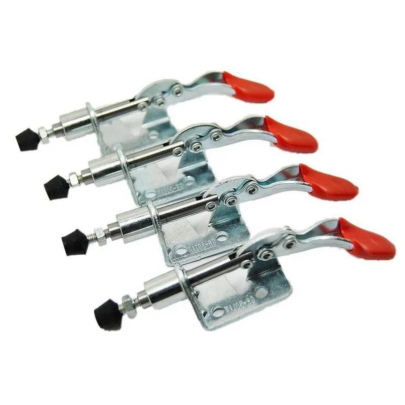 

4 PCS Toggle Clamp 301AM 99lbs Holding Capacity Stroke Push Pull Action Hand Tool Light Duty Toggle Clamp Tool