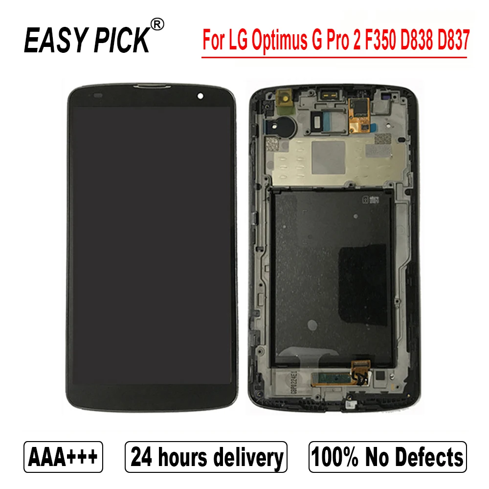 Для LG Optimus G Pro 2 F350 F350K D838 D837 ЖК-дисплей сенсорный экран дигитайзер сборка Замена