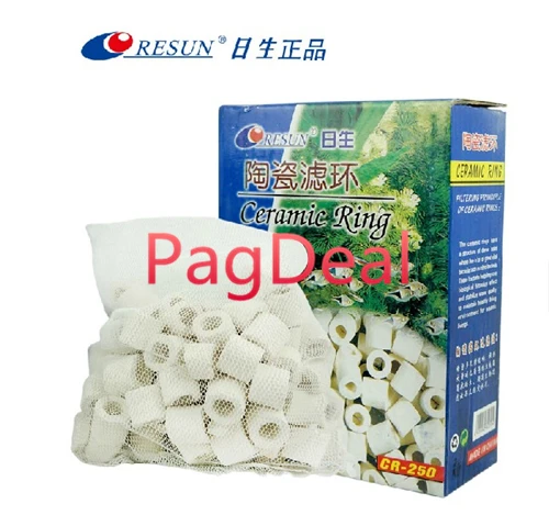 500g Aquarium Fish Tank Pond Ceramic Ring Rings Filter Media CR-500 White in Net Bag Free Shipping | Дом и сад