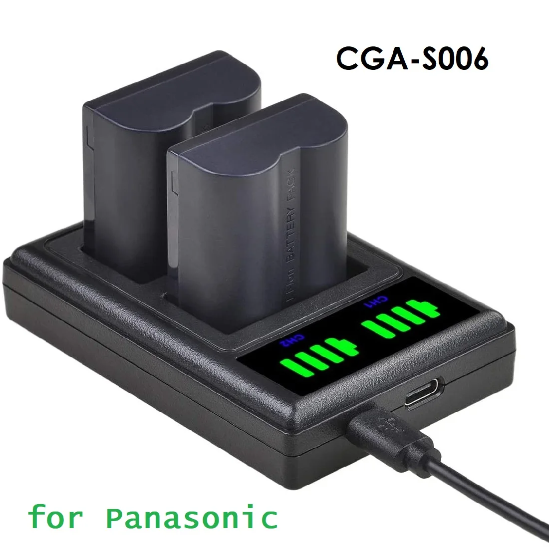 

CGA-S006 Battery and Dual Charger for Panasonic Lumix DMC-FZ7,DMC-FZ8,DMC-FZ18,DMC-FZ28,DMC-FZ30,DMC-FZ35,DMC-FZ38, FZ50 Camera