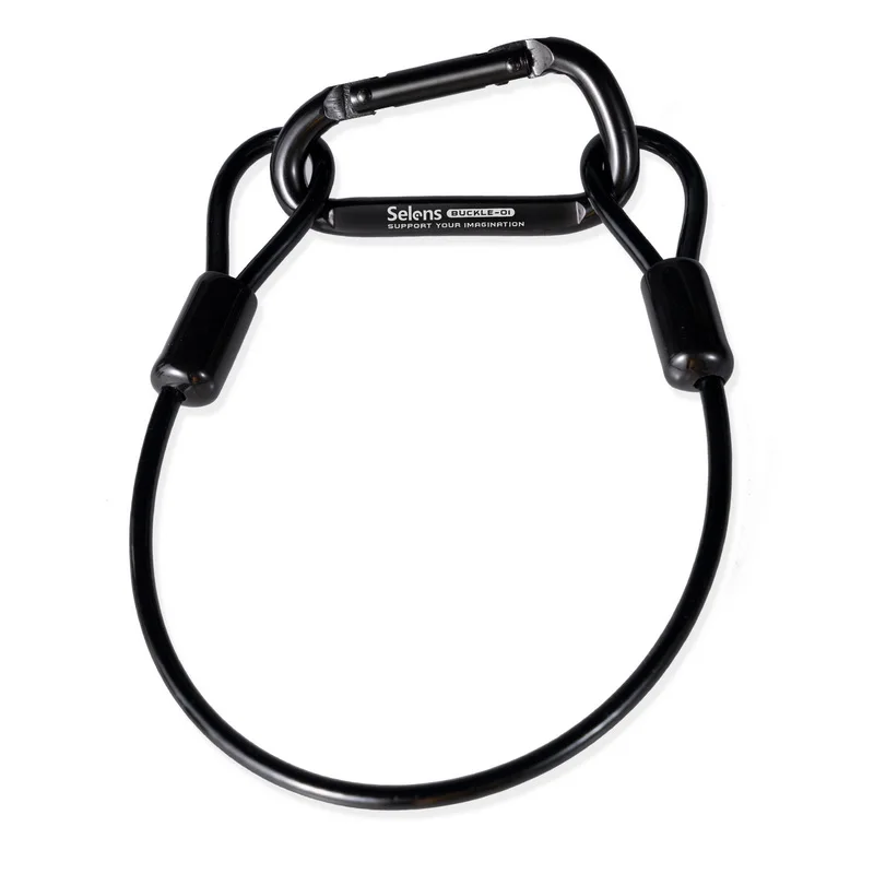 Selens Aluminum Alloy Carabiner Locking Hook Screw D Buckle Keychain Outdoor Cli