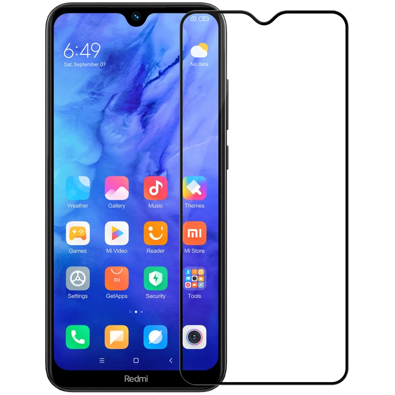 black 10 шт./лот NILLKIN XD CP+ MAX Антибликовая Защитная пленка для экрана для Xiaomi Redmi Note 8T 3D защитная пленка из закаленного стекла - Цвет: black