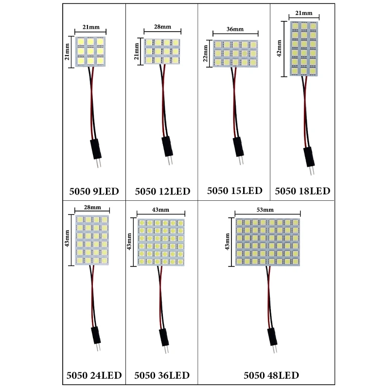 Большая Акция T10 COB 12 24 36 48SMD гирлянда купольная BA9S 3 адаптер светодиодсветильник