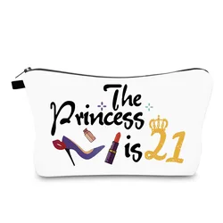 Makeup Pouch Cartoon Print Pencil Bags Art Print Creativity Make Up Organizer Vintage Makeup Travel Bag Zipper Pouch