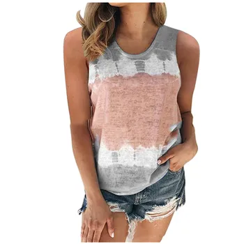 

2020 New Summer Beach Sexy Vest Tops 5XL Plus Size Women Sleevevless Print T Shirt Casual Loose Streetwear Women Tee Shirt 4XL