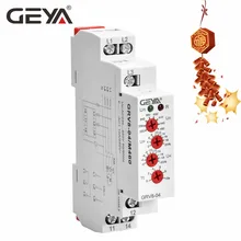 GEYA GRV8-04 3 Phase Voltage Monitoring Relay with Phase protection Delay Time Overvoltage and Undervoltage Relay Din Rail the phase protection relay 380v power broken phase fault phase overvoltage and undervoltage detection monitoring rd6 w