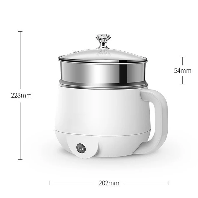 

Multifunctional Electric Cooker 220V Heating Pan Electric Cooking Pot Machine Hotpot Noodles Eggs Soup Steamer mini rice cooker