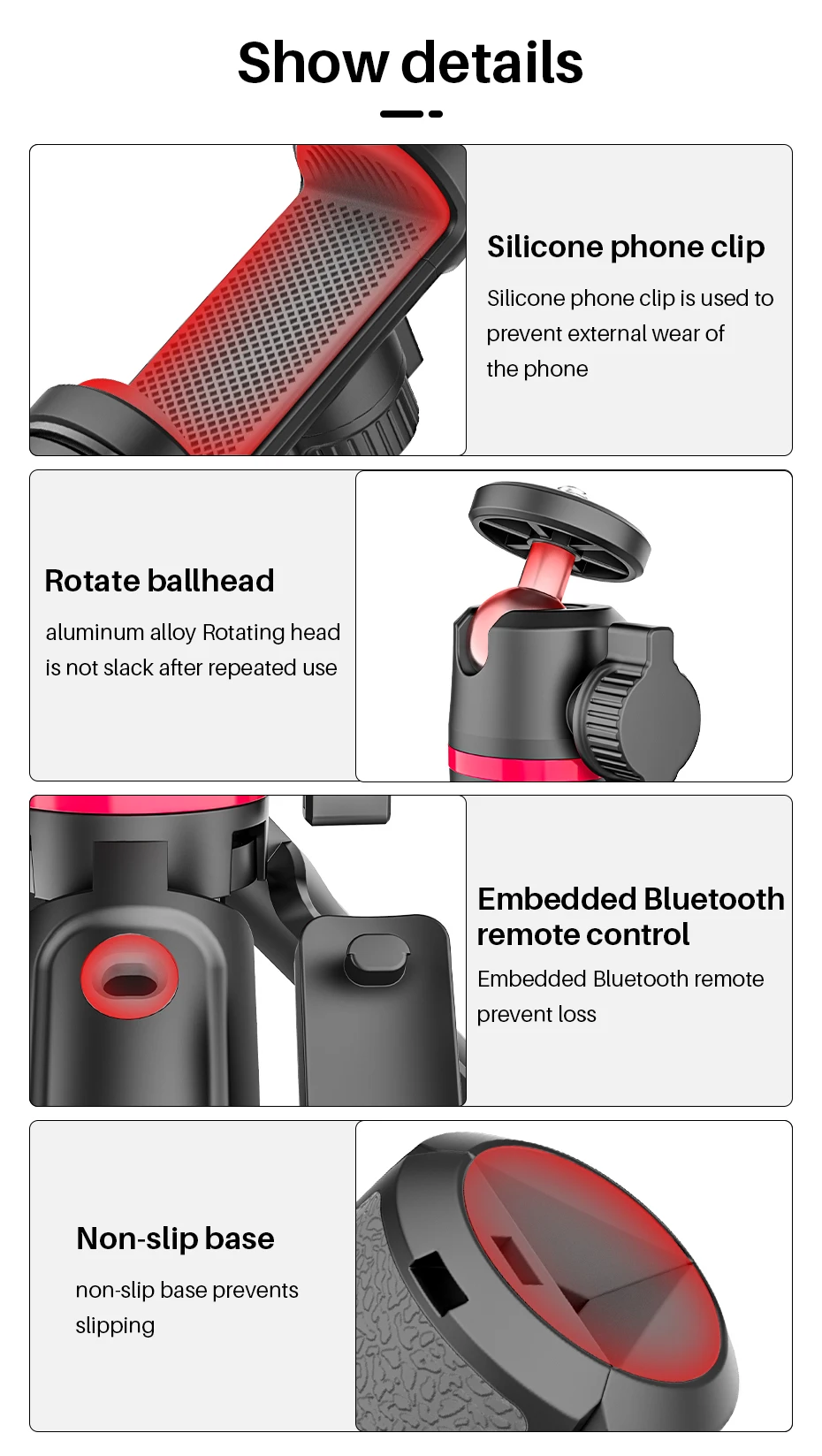 Ulanzi MT-30 Bluetooth Remote Extendable Tripod 7