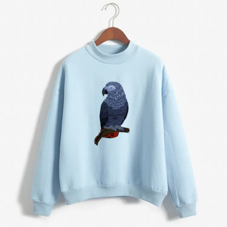 Women Hoodies Streetwear Sweatshirt Winter PlusSize Women 2019 New blue Sweatshirt Womens Hoodies Pullover cute animal print