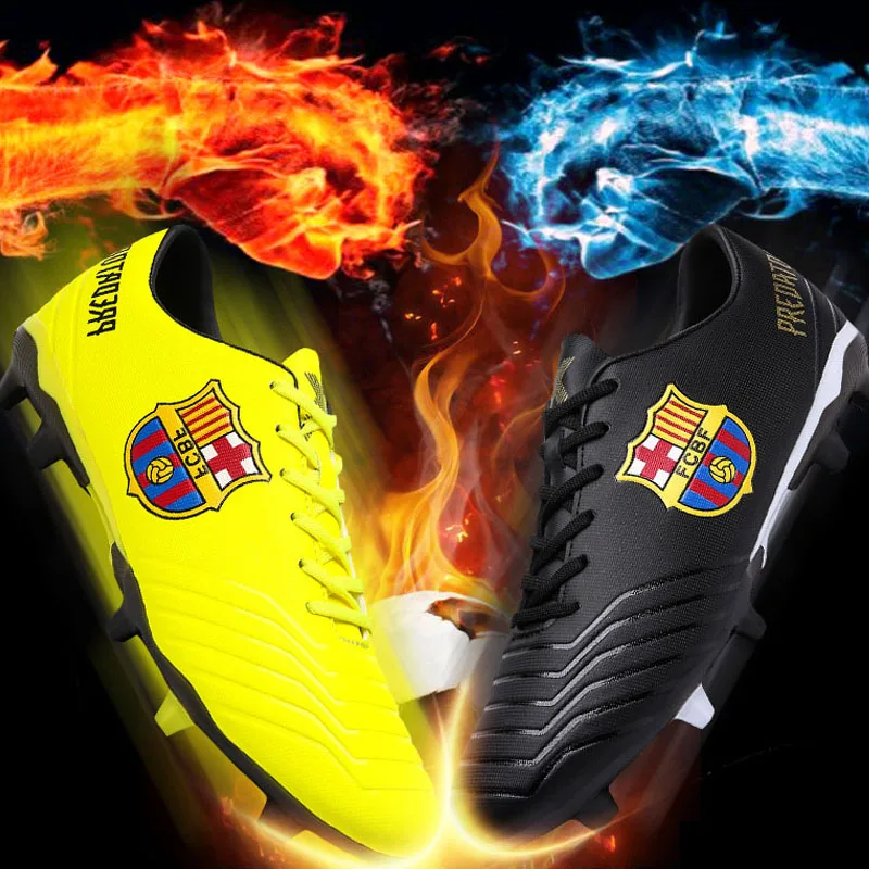

New Typical Style Men Soccer Shoes Indoor Professional Cow Muscle Men Football Shoes Action Leather Fast Free Shipping