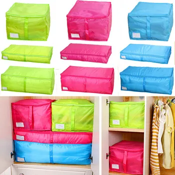 

Large Foldable Oxford Storage Bag Organization Travel Clothes Sweater Blanket Quilt Sweater Bedding Duvet Laundry Closet Storage