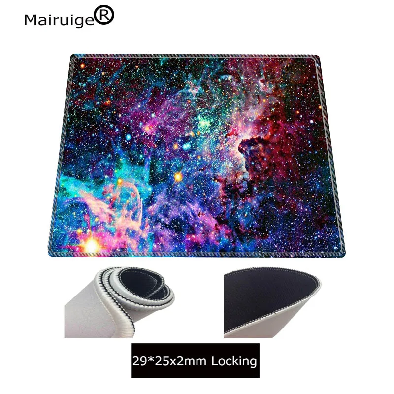  Colorful Outer Space Stars Nebulae Space Mouse Pad PC Computer Laptop Large Lock Edge Mousepad for 