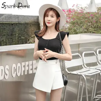 

SparkDora Half Skirt In Spring Summer It Can Be Used In All Kinds Of Open Short Skirts To Prevent The Bare Skirt Slim Irregular