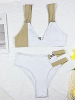 Sexy Splicing Bikini Push Up Swimwear WoSwimsuit Bathing Suit Summer Beach Wear Swim Lady Bathers Bikini Set