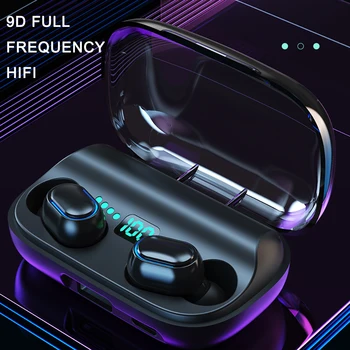 

Wireless earphones Bluetooth 5.0 Earphones with Charging Box Mini In-ear Sports Running Headset With Microphone For Smart Phone
