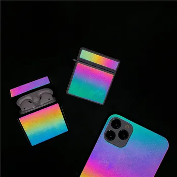

3D Cute Bling Reflective Square Wireless Bluetooth Earphone Accessories hard case for Apple Airpods 1 2 cover
