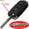Jingyuqin With Cut Blade Service for VOLKSWAGEN VW for Seat for Skoda (5K0837202AD) 3 Buttons Remote Folding Car Key Shell ► Photo 1/4