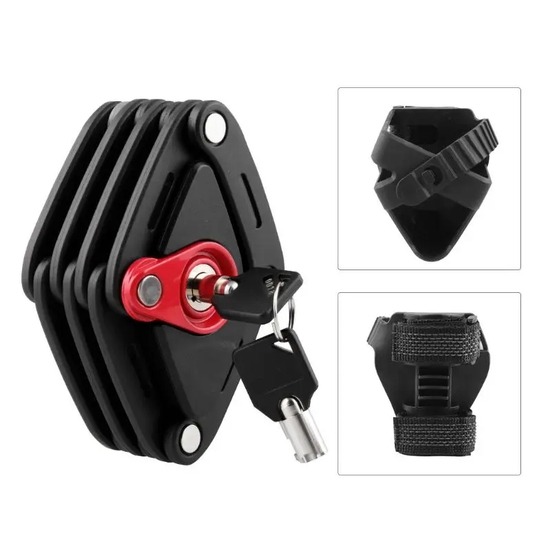

Cycling Bike Foldable Diamond Lock Strong Security Anti-theft Heavy Duty Chain G6KC