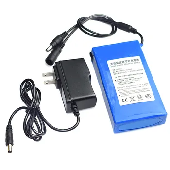 

top selling product in 2020 DC 12V 6800-18000mAh Super Rechargeable Li-ion Lithium Battery Pack +US Plug accept dropshipping