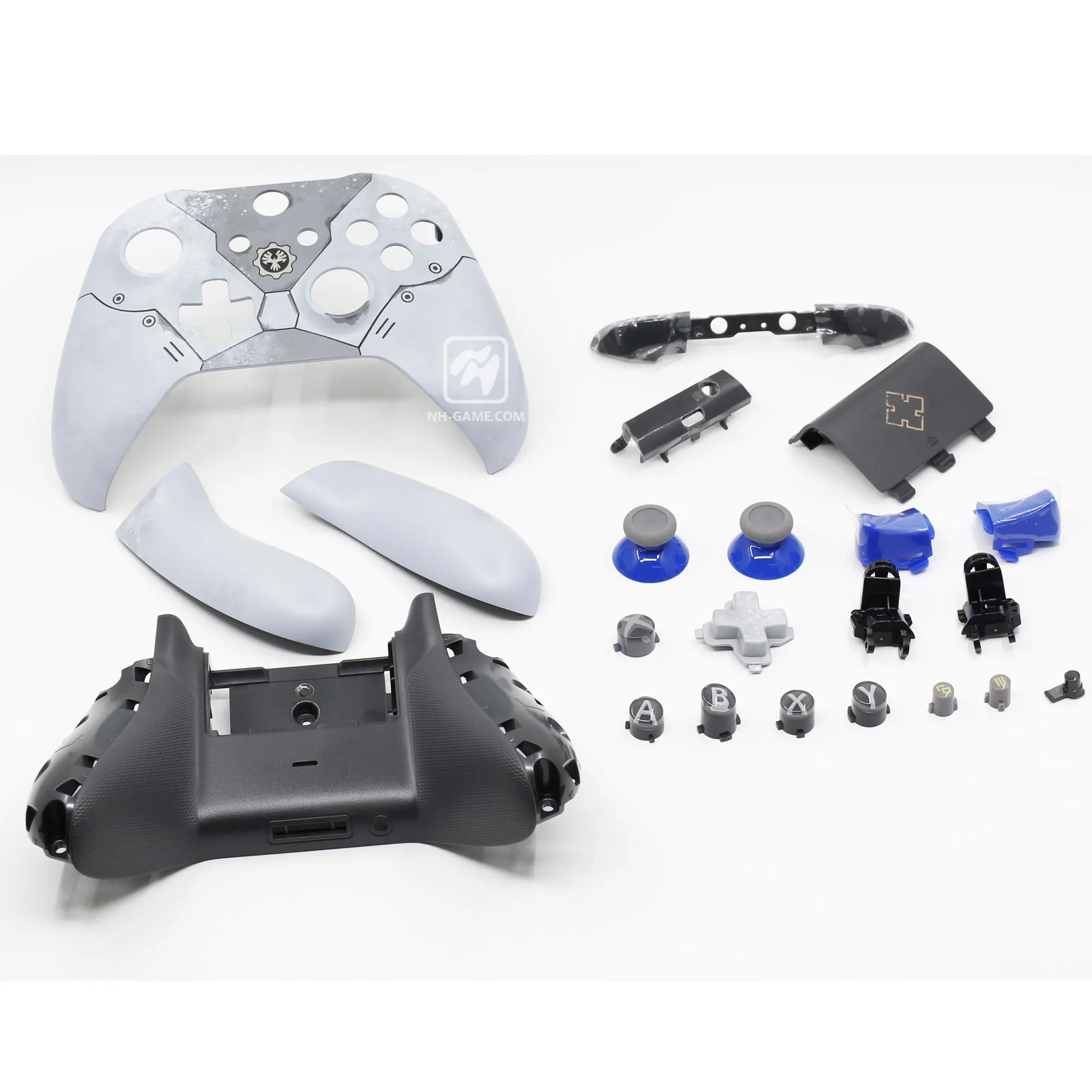 For Gears Чехол для геймпада с полным корпусом для Xbox One S, тонкий чехол для контроллера, рамка с кнопками, комплект модов - Цвет: For Gears