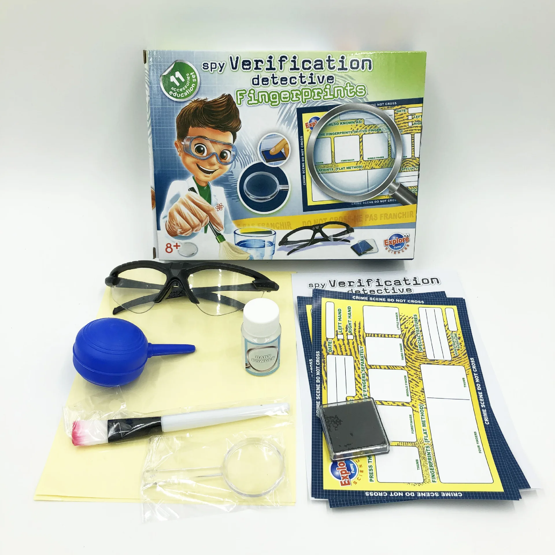 

Stem Junior Students DIYToy Set Science and Education Series Fingerprint Exploration Science Experiment Physics Small Production