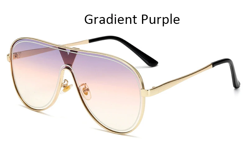 Gradient Purple Мужские поляризационные солнцезащитные очки, высокое качество, пилот, металлические солнцезащитные очки для мужчин и женщин, градиентные линзы, классические, для вождения, фотохромные оттенки, UV400 - Цвет линз: Gradient Purple