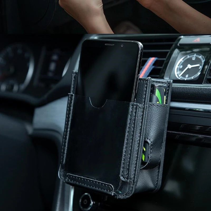 

Car Air Outlet Pockets Car Multi-function Car Phone Storage Bag Hanging Bag Creative Storage Box For Car Interior Accessories