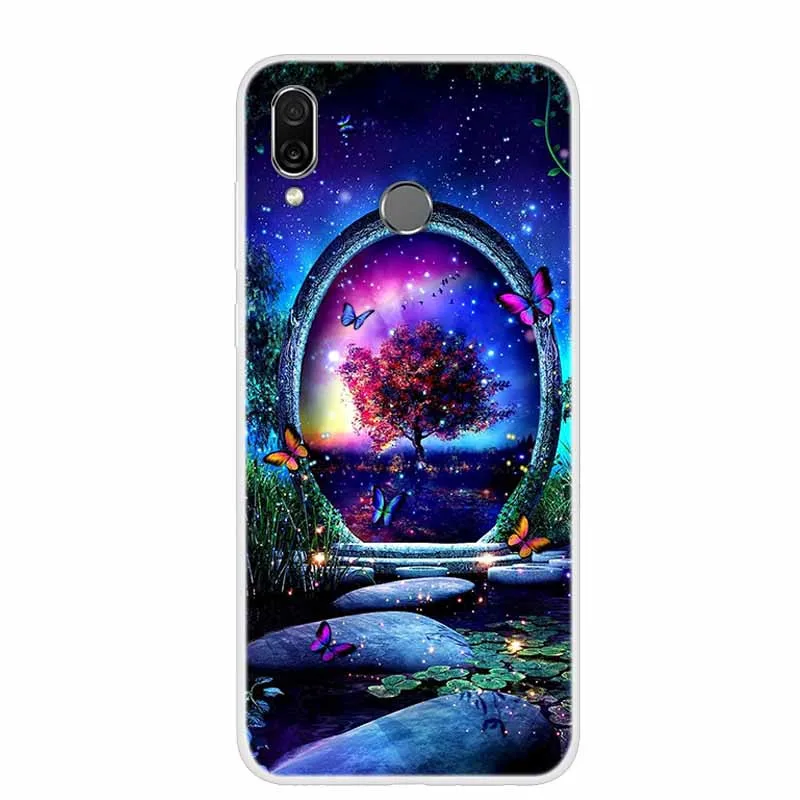 Chic Floral & Animal Print Soft TPU Silicone Case for Huawei Honor Play - 6.3 Protective Phone Cover