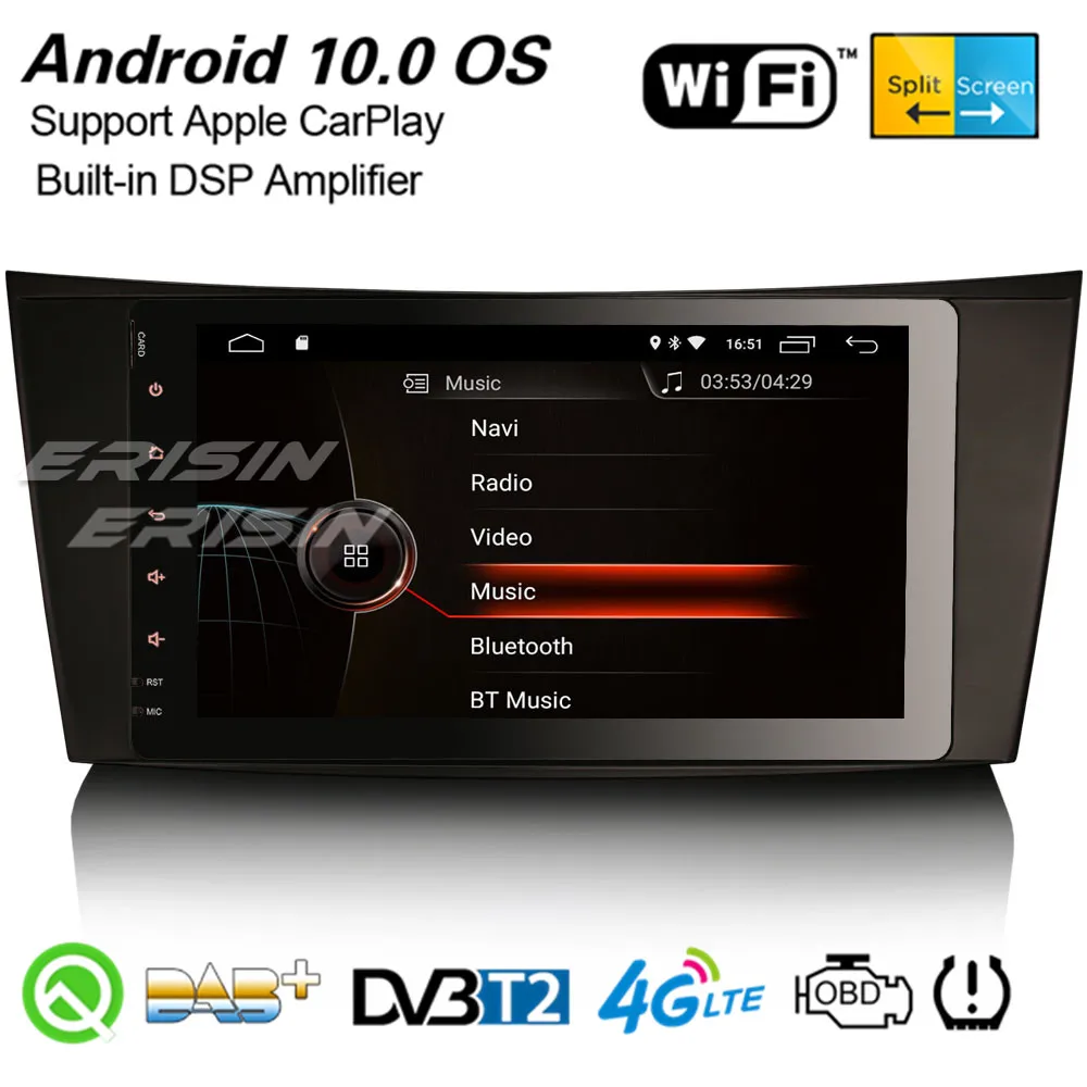 Android 10 Autoradio GPS DAB Mercedes Benz E/CLS/G Klasse W211 W219 DSP CarPlay 