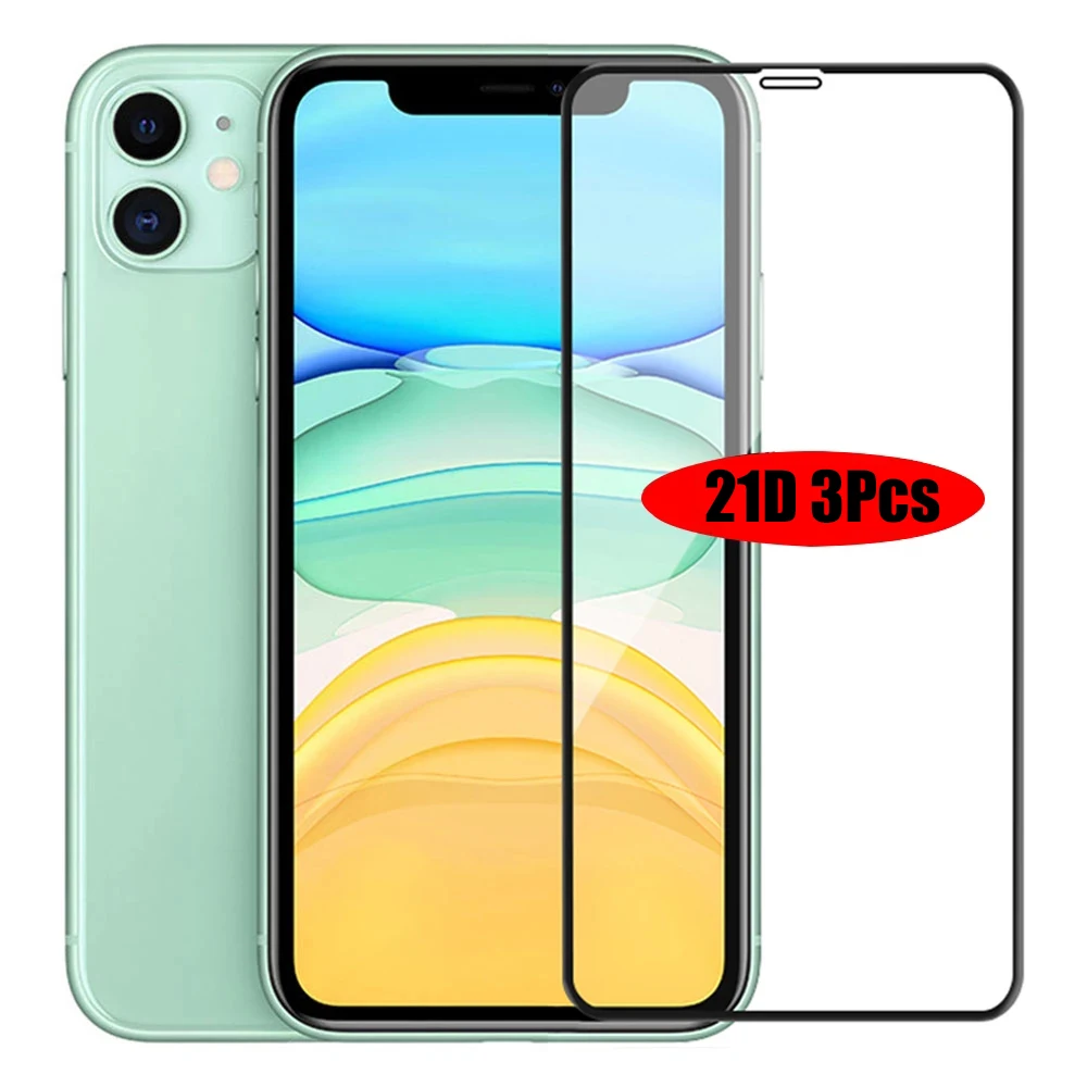 Tempered Glass For iPhone 12 13 Pro Max Mini Screen Protector For 11