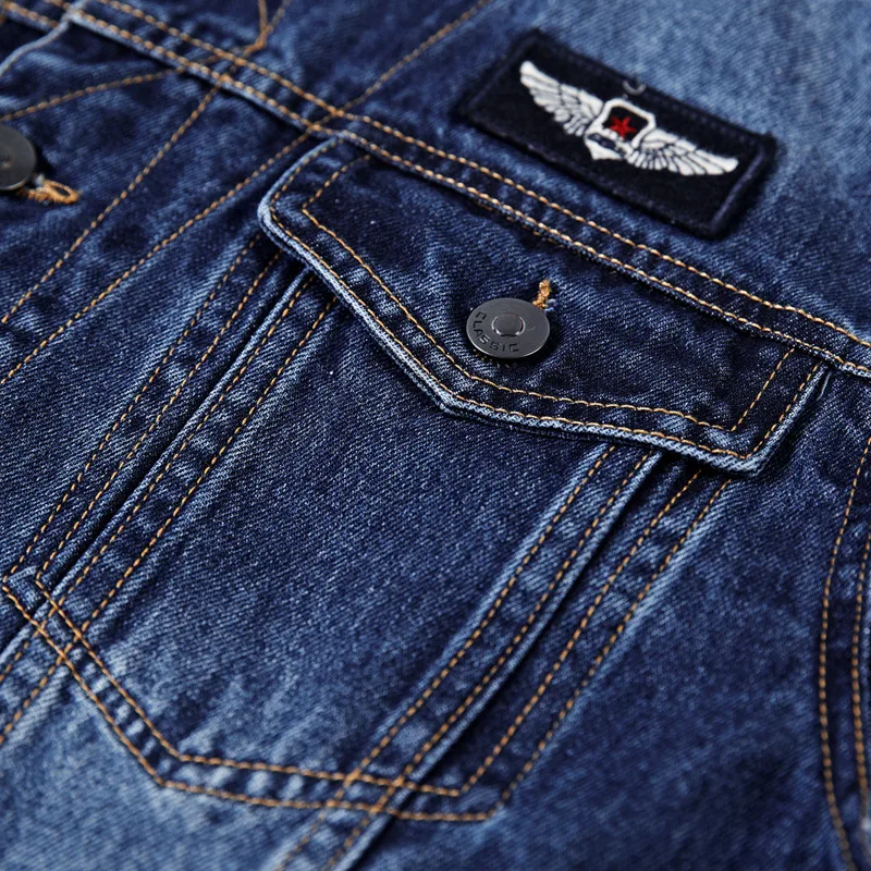 

Autumn And Winter New Style Denim Jacket-Style Glorious Retro MEN'S Jacket Multi-pockets Workwear Cowboy
