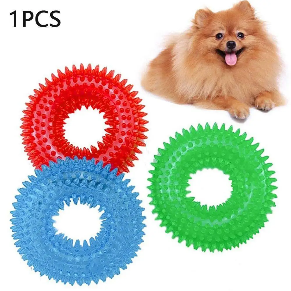 Rubber Balls Squeaker Trainer Sound Chew Interactive Toys Bite Teeth Cleaner Supplies Squeaky Toy For Dogs 4