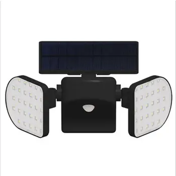 

Solar Light Outdoor Waterproof 360-Degree Rotatable Motion Sensor Solar Lamp Security Light with Dual Head Spotlights