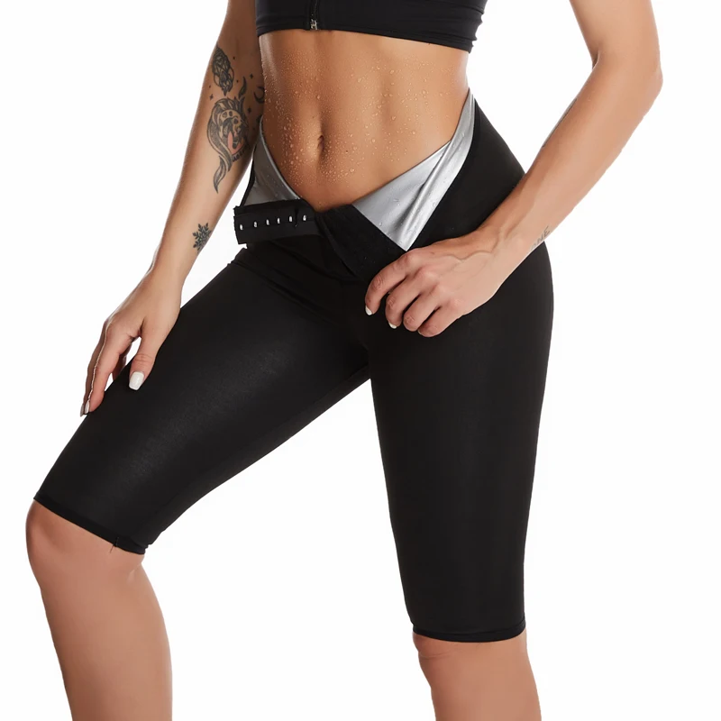 New Upgrade Women Hot Thermo Pants Sauna Sweat Short Pant Sweat Pants Body Shaper Slim Butt Lifter Tights Tummy Control Leggings shapewear shorts